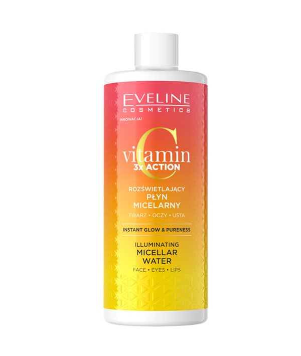VITAMIN C 3X ACTION ILLUMINATING MICELLAR WATER 500 ml Skin Wash Asetena Pa 