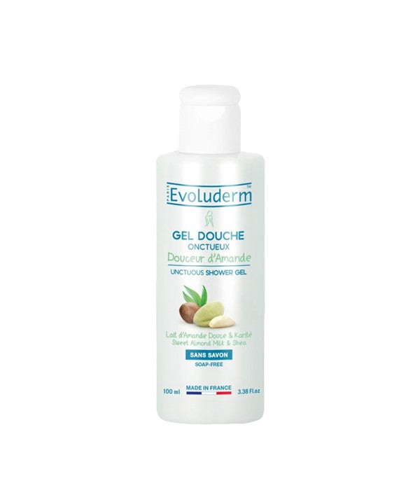 EVOLUDERM ALMOND UNCTUOUS SHOWER GEL 100 ml Body Care Asetena Pa 