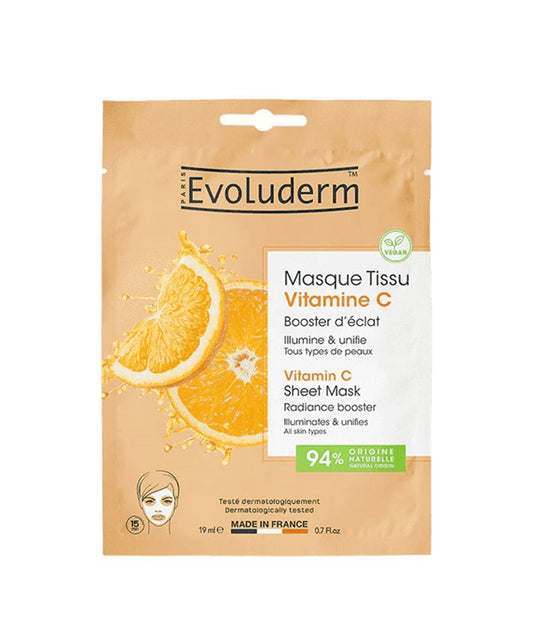 EVOLUDERM VITAMIN C SHEET MASK 19 ml Skin Wash Asetena Pa 