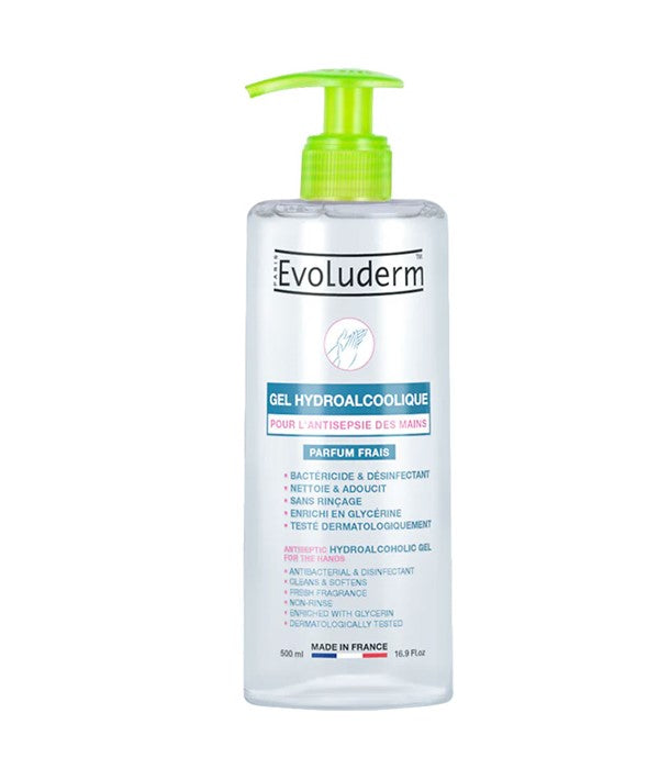 EVOLUDERM ANTISEPTIC HYDROALCOHOLIC HAND GEL 500 ml Skin Wash Asetena Pa 