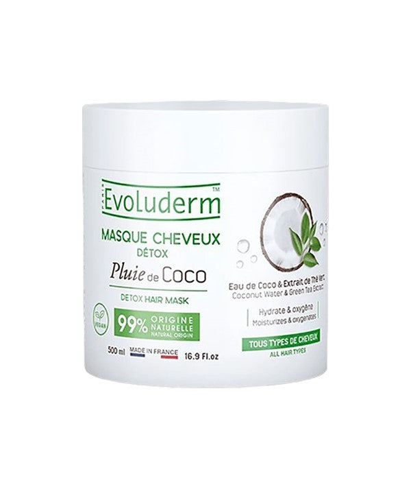 EVOLUDERM DETOX COCO GREEN TEA HAIR MASK 500 ml Treatments Asetena Pa 