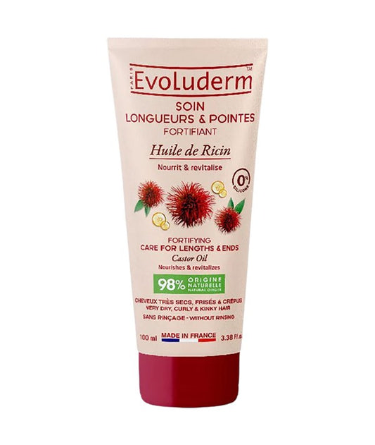 EVOLUDERM FORTIFYING CASTOR OIL CARE FOR LENGTHS AND ENDS 100 ml Hair Moisturizers Asetena Pa 