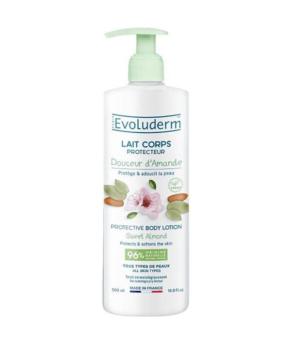 EVOLUDERM SWEET ALMOND PROTECTIVE BODY LOTION 500 ml Skin Moisturizing Asetena Pa 