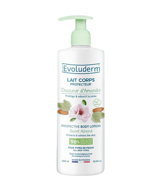 EVOLUDERM SWEET ALMOND PROTECTIVE BODY LOTION 500 ml Skin Moisturizing Asetena Pa 