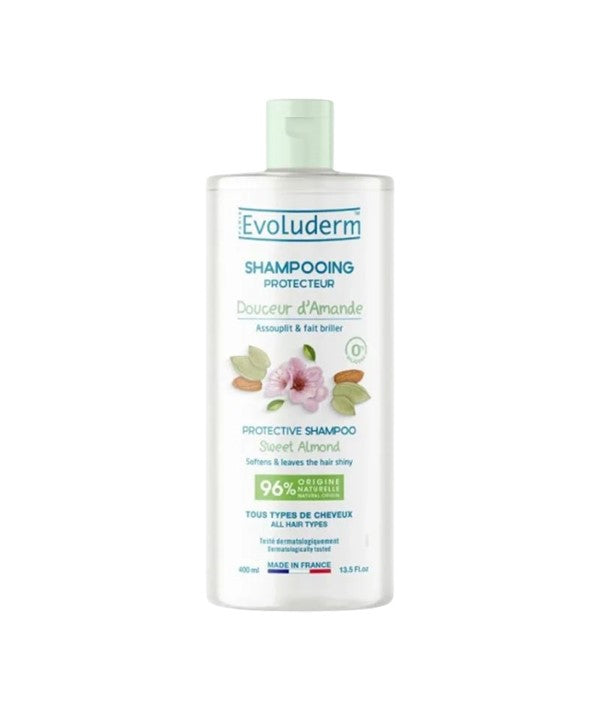 EVOLUDERM SWEET ALMOND PROTECTIVE SHAMPOO 400 ml Shampoo Asetena Pa 