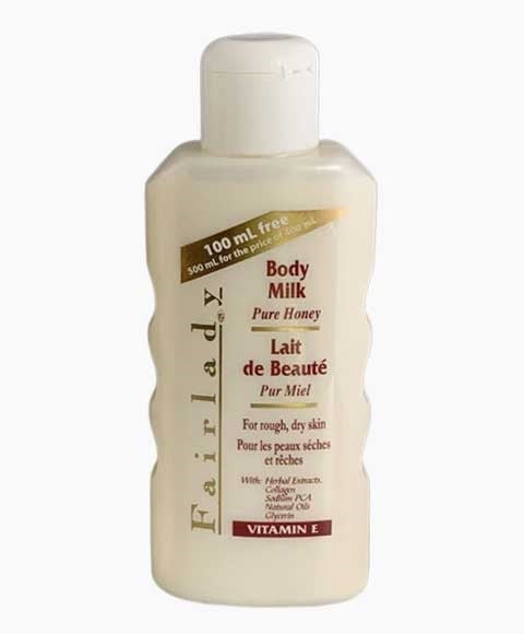 FAIR LADY BODY MILK PURE HONEY 500 ml Skin Moisturizing Asetena Pa 