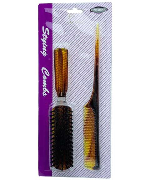 PROFESSIONAL STYLING COMB 71  Color Brown Hair Brushes and Combs Asetena Pa 
