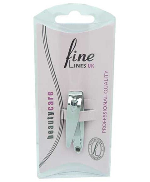 NAIL CLIPPER CHROME WITH FILE  Color Ref 401-06 Salon Accessories Asetena Pa 