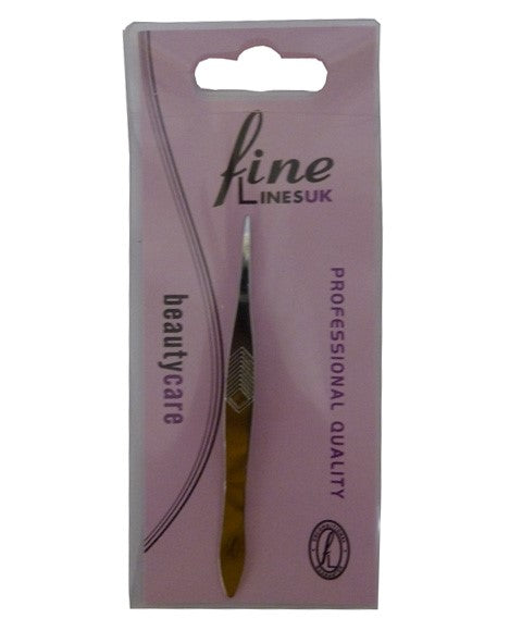 FINE LINESUK TWEEZER CHROME PLATED POINTED  Color 203-09 Makeup Accessories Asetena Pa 