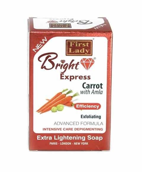 BRIGHT EXPRESS CARROT WITH AMLA EXTRA LIGHTENING SOAP 200g Even Skin Tone Asetena Pa 