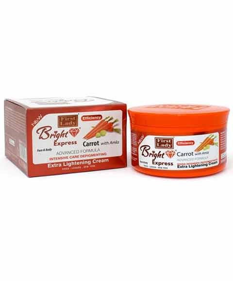 BRIGHT EXPRESS CARROT EXTRA LIGHTENING CREAM 500ml Even Skin Tone Asetena Pa 