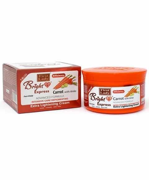 BRIGHT EXPRESS CARROT EXTRA LIGHTENING CREAM 500ml Even Skin Tone Asetena Pa 
