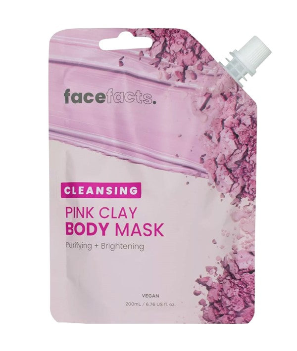 FACE FACTS CLEANSING PINK CLAY BODY MASK 200 ml Skin Wash Asetena Pa 
