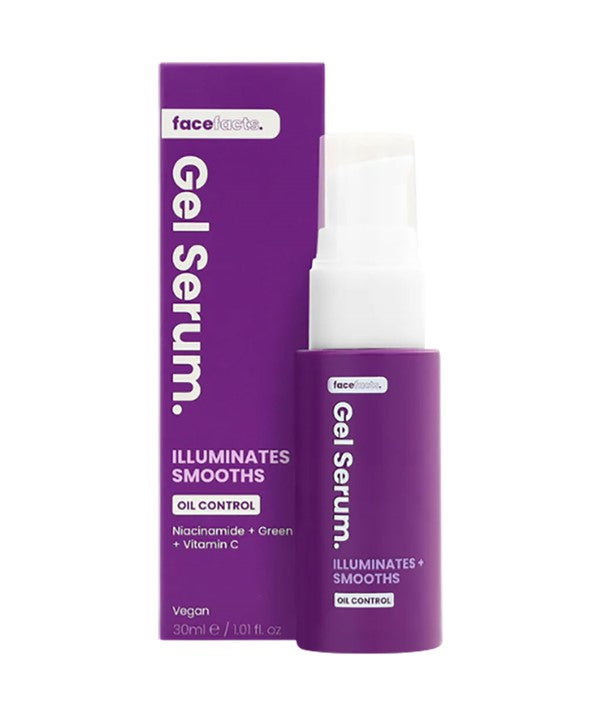 FACE FACTS ILLUMINATES PLUS SMOOTHS OIL CONTROL GEL SERUM 30 ML Skin Treatments Asetena Pa 