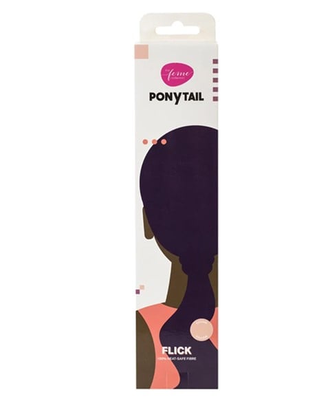 THE FEME COLLECTION SYN PONYTAIL FLICK 27 Color 2 PonyTail Asetena Pa 