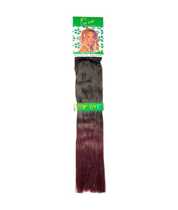 FIRST LADY BIOTEX FULL HEAD DIP DYE CLIP ON 18 Color 6/Blue Tape In and Clip On Hair Extensions Asetena Pa 