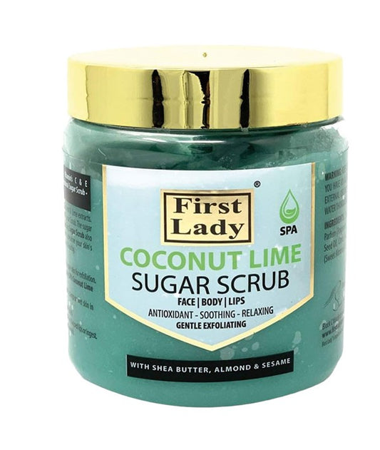 FIRST LADY COCONUT LIME SUGAR SCRUB 500 ml Skin Wash Asetena Pa 