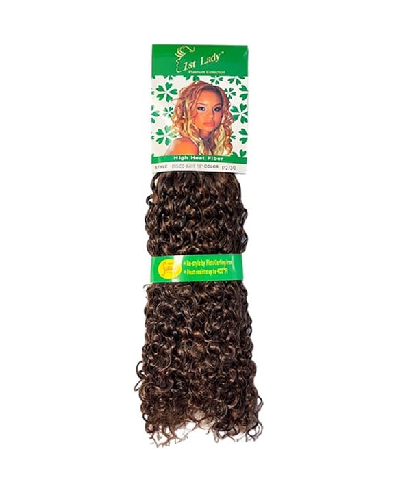 FIRST LADY HIGH HEAT FIBER DISCO WAVE 18 Color 27 Synthetic Weave Hair Asetena Pa 