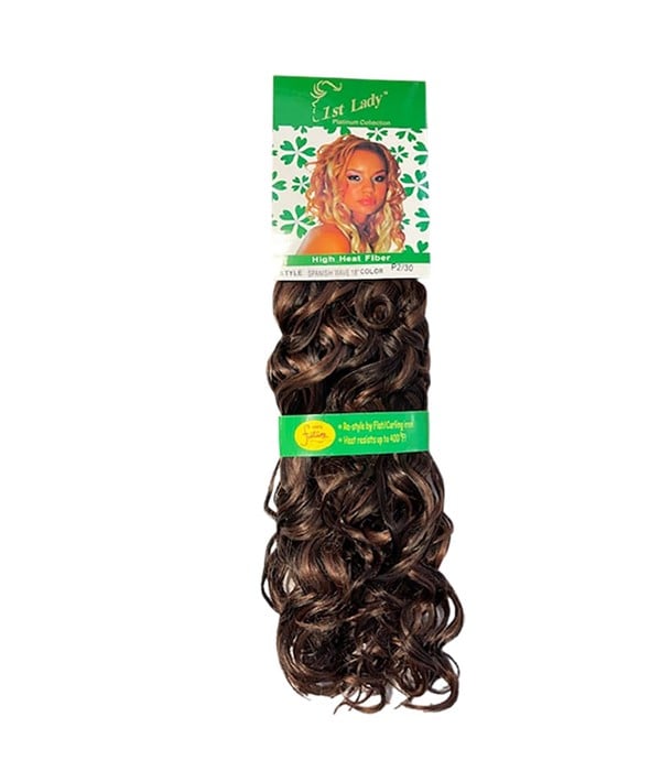 FIRST LADY HIGH HEAT FIBER SPANISH WAVE 18 Color 33 Synthetic Weave Hair Asetena Pa 