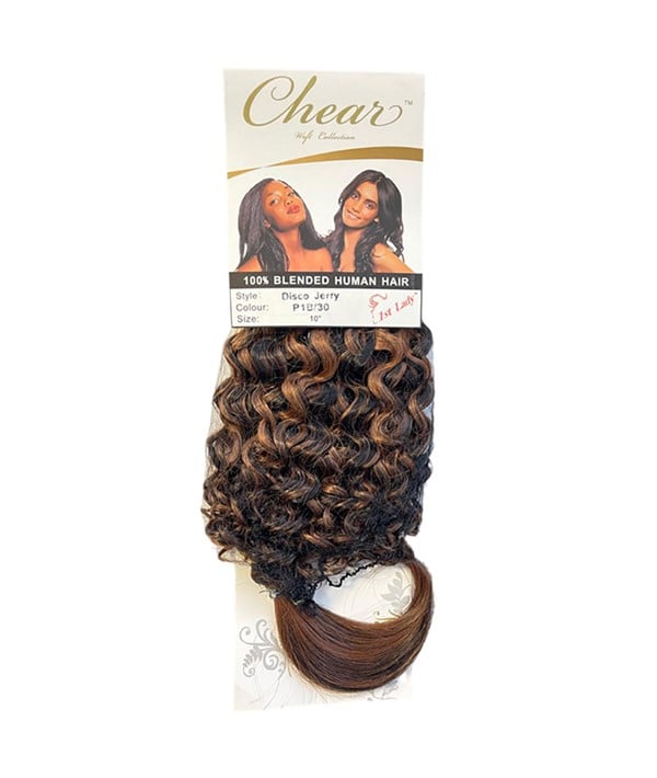 CHEAR BLENDED HUMAN HAIR DISCO JERRY 12 Color P1B/99J Synthetic Weave Hair Asetena Pa 
