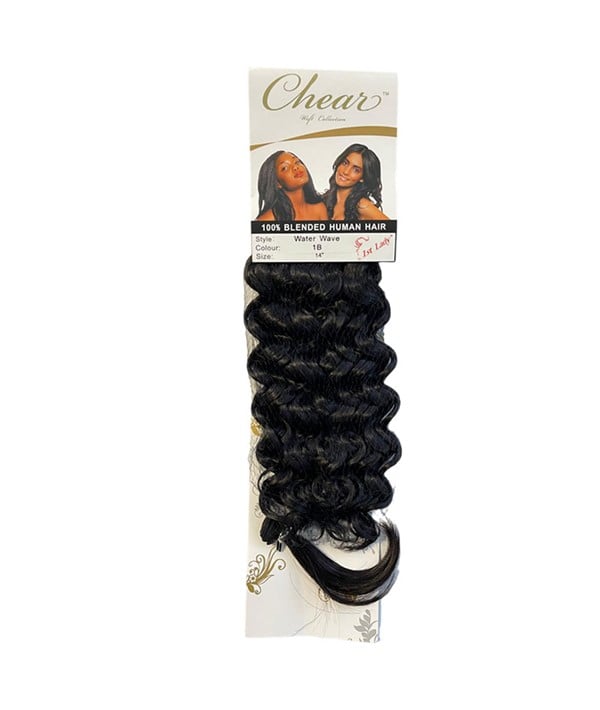 CHEAR BLENDED HUMAN HAIR WATER WAVE 14 Color 1B Synthetic Weave Hair Asetena Pa 