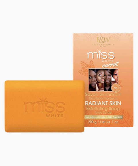 MISS WHITE CARROT RADIANT SKIN EXFOLIATING SOAP 200 g Body Care Asetena Pa 