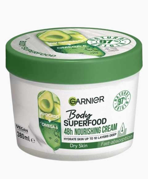 GARNIER BODY SUPERFOOD AVOCADO PLUS OMEGA 6 380 ml Skin Moisturizing Asetena Pa 