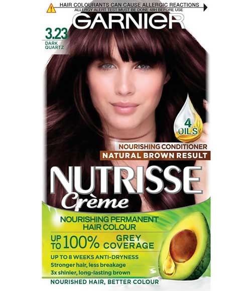 NUTRISSE CREME PERMANENT NOURISHING HAIR COLOUR 3.23 DARK QUARTZ Hair Color Asetena Pa 
