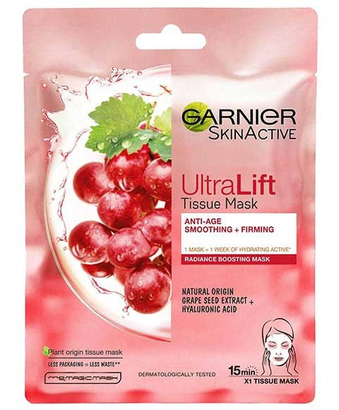 SKIN ACTIVE ULTRA LIFT TISSUE MASK WITH GRAPE SEED EXTRACT 32 g Skin Wash Asetena Pa 