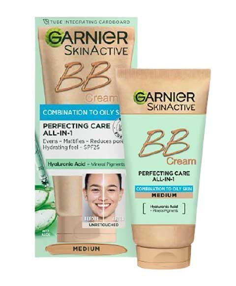 SKIN ACTIVE COMBINATION TO OILY SKIN PERFECTING CARE ALL IN 1 MEDIUM 50 ml Foundation Asetena Pa 