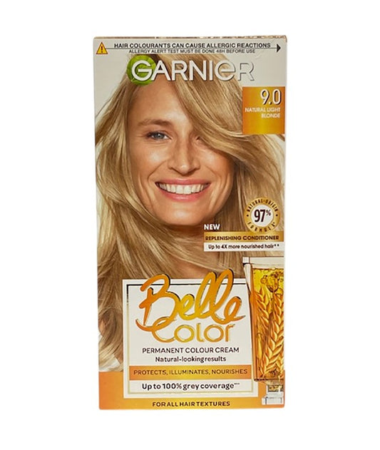 BELLE COLOR CREME PERMANENT 9.0 NATURAL LIGHT BLONDE Hair Color Asetena Pa 