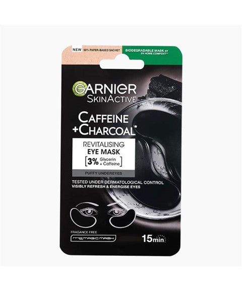 SKIN ACTIVE CAFFEINE CHARCOAL REVITALISING EYE MASK 5 g Eye Makeup Asetena Pa 