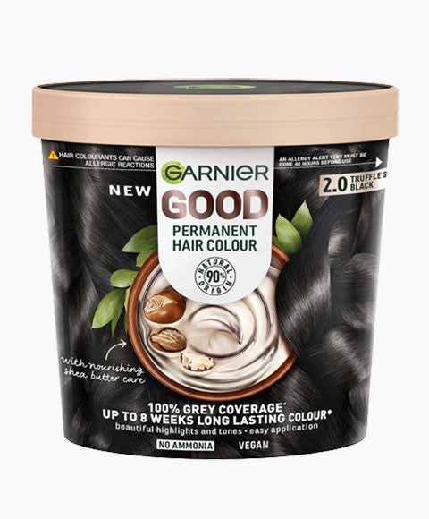 GARNIER GOOD PERMANENT HAIR COLOUR 2.0 TRUFFLE SOFT BLACK Hair Color Asetena Pa 