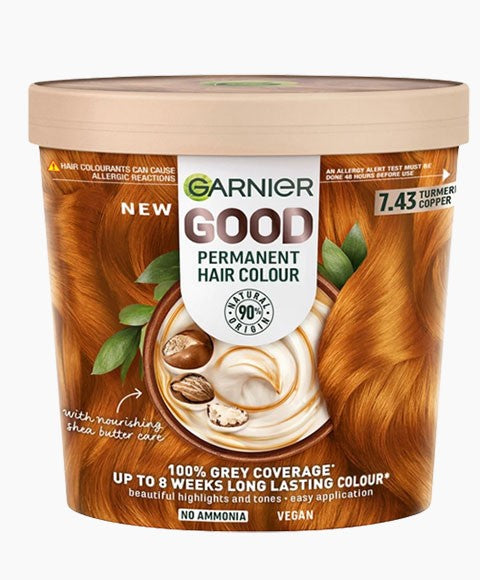 GARNIER GOOD PERMANENT HAIR COLOUR 7.43 TUMERIC COPPER Hair Color Asetena Pa 
