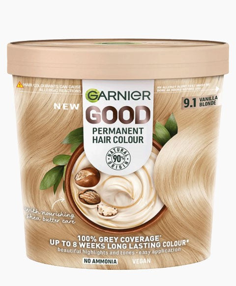 GARNIER GOOD PERMANENT HAIR COLOUR 9.1 VANILLA BLONDE Hair Color Asetena Pa 