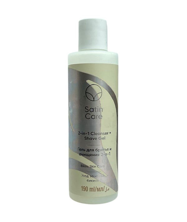 SATIN BIKNI SKIN CARE 2 IN 1 CLEANSER AND SHAVE GEL MAIN 190 ml Hair Removing Asetena Pa 