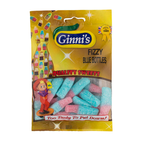 Ginni Fizzy Blue Bottles  10x100g