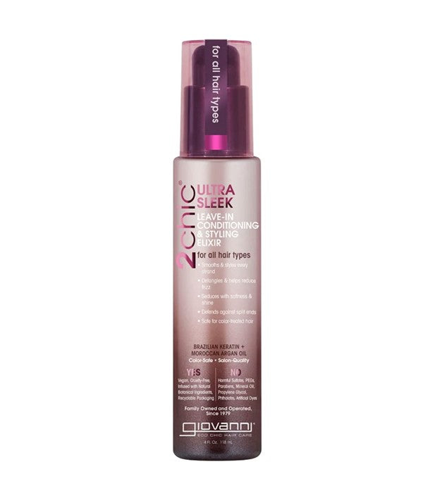 2 CHIC ULTRA SLEEK LEAVE IN CONDITIONING AND STYLING ELIXIR 118 ml Sprays, Serums and Oils Asetena Pa 