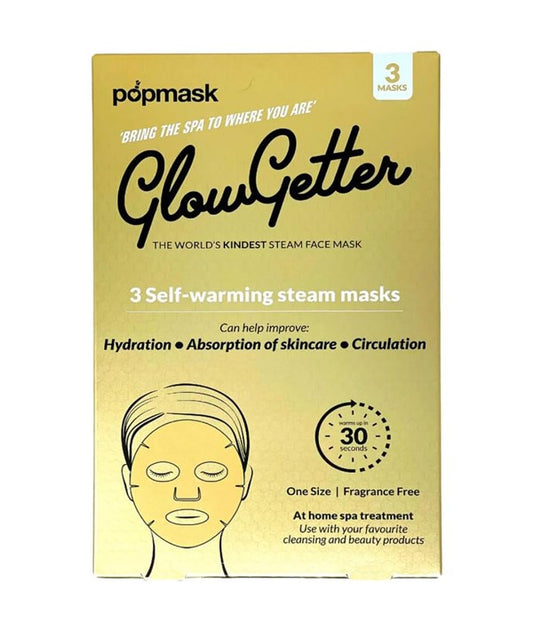 GLOW GETTER 3 SELF WARMING STEAM MASK Skin Wash Asetena Pa 