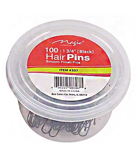 MAGIC COLLECTION HAIR PINS 307 100 pcs Color Black Kids Hair Accessories Asetena Pa 