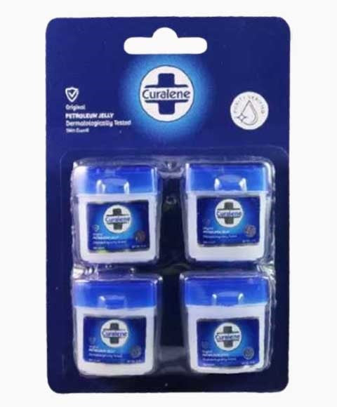 CURALENE ORIGINAL MINI PETROLEUM JELLY 10 ml x 4 Skin Moisturizing Asetena Pa 