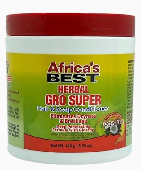 AFRICAS BEST HERBAL GRO SUPER CONDITIONER 149 g (Pack of 2) Treatments Asetena Pa 