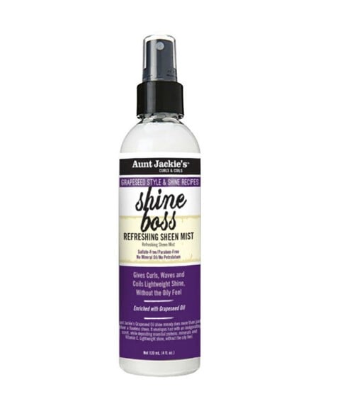 AUNT JACKIES GRAPESEED SHINE BOSS REFRESHING SHEEN MIST 118 ml Sprays, Serums and Oils Asetena Pa 