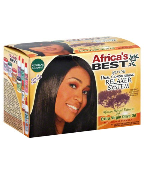 AFRICAS BEST NO LYE DUAL CONDITIONING RELAXER SYSTEM 1 Application Color Super Relaxer n Texturizer Asetena Pa 