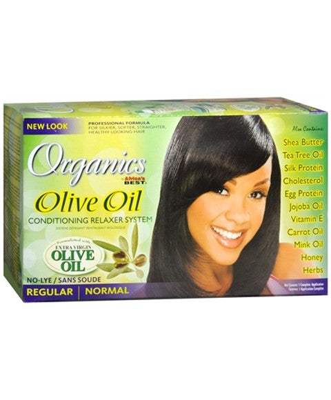 ORGANICS OLIVE OIL NO LYE CONDITIONING RELAXER 1 Application Color Super Relaxer n Texturizer Asetena Pa 