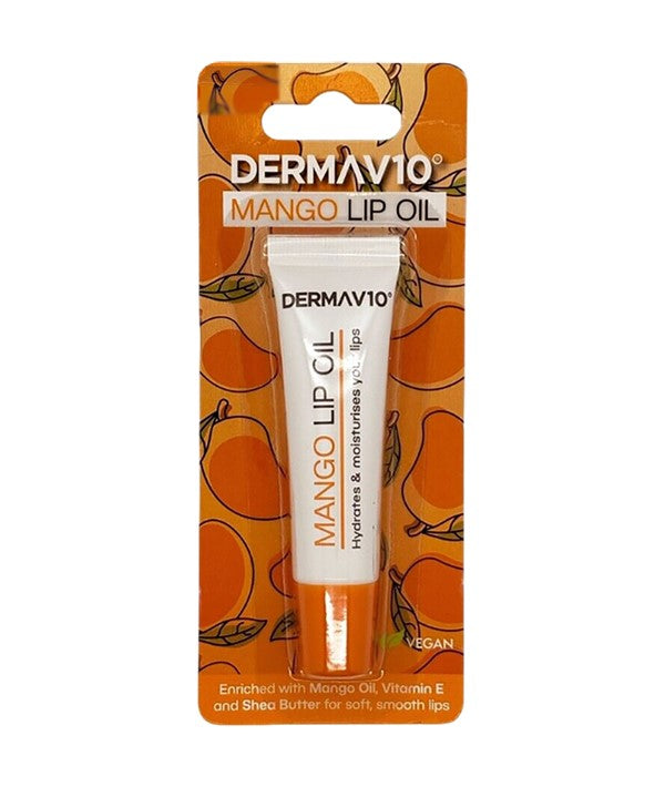 DERMAV10 MANGO LIP OIL 10ml  No Coulor Lips Asetena Pa 