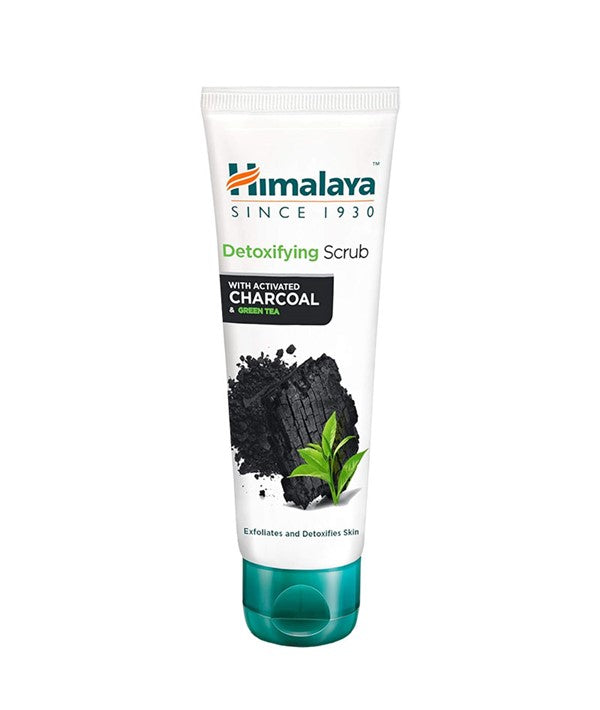 HIMALAYA DETOXIFYING ACTIVATED CHARCOAL AND GREEN TEA SCRUB 75 ml Skin Wash Asetena Pa 