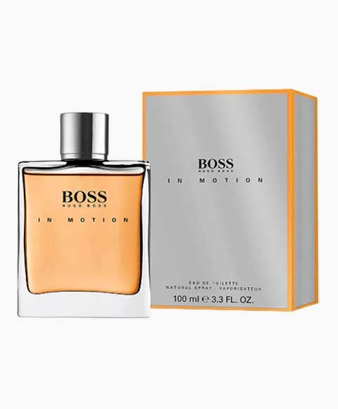 BOSS IN MOTION EAU DE TOILETTE SPRAY 100 ml Perfumes for Him Asetena Pa 