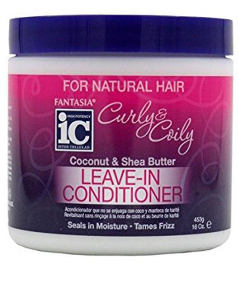 CURLY AND COILY COCONUT AND SHEA BUTTER LEAVE IN CONDITIONER 453 g Conditioner Asetena Pa 