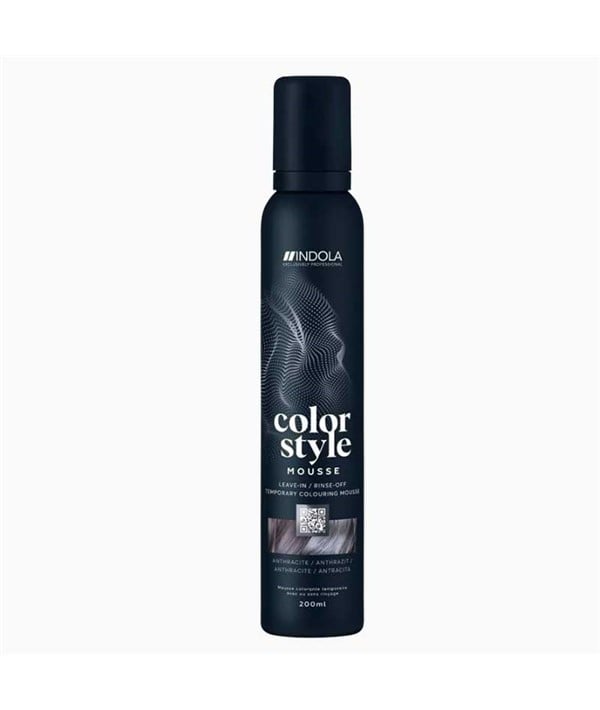 INDOLA COLOR STYLE TEMPORARY COLOURING MOUSSE 200 ml Color Dark Ash Hair Styling Asetena Pa 
